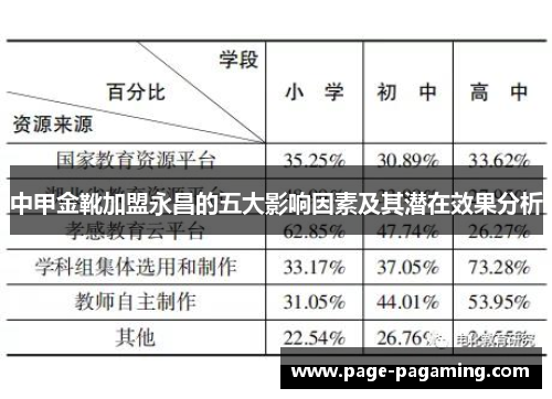 中甲金靴加盟永昌的五大影响因素及其潜在效果分析